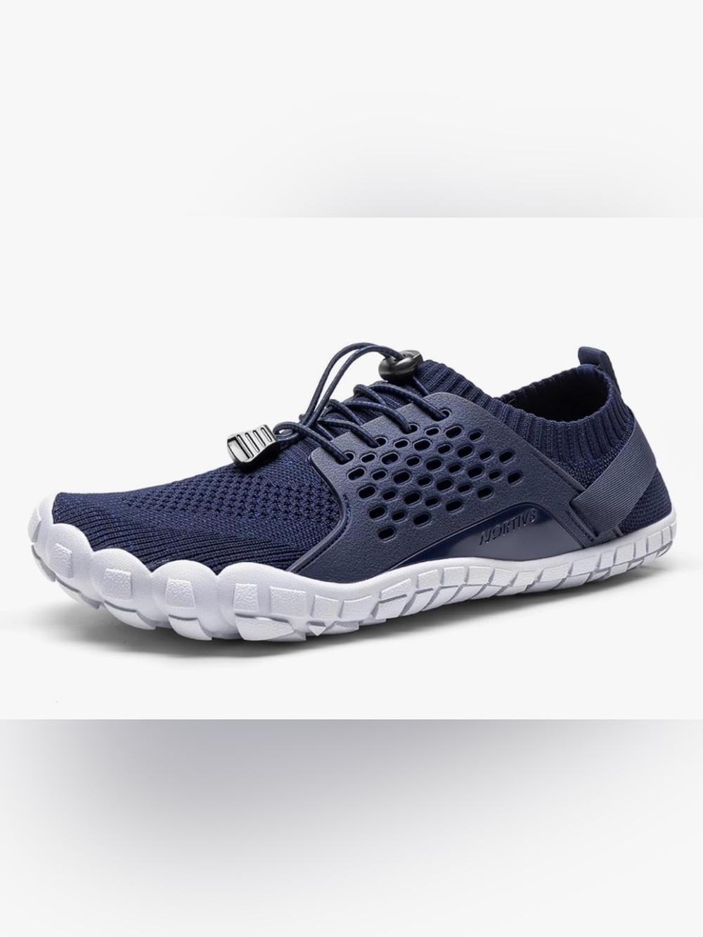 Nortiv8 Kids Navy Blue Slip-On Water Shoes with Elastic Toggle